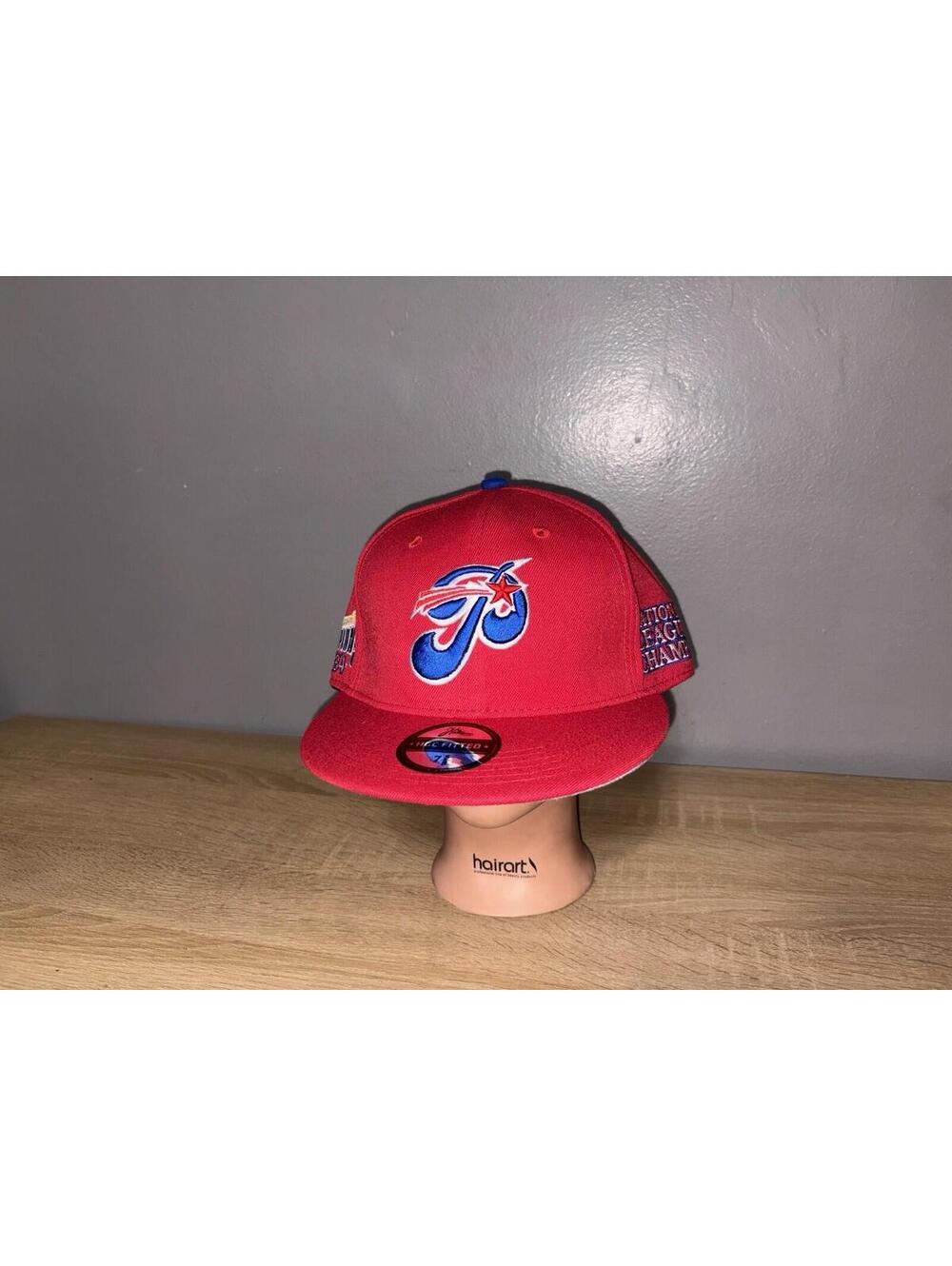Philadelphia Stars Hat 7 5/8 Red Negro League Champs 1934 Fitted Cap